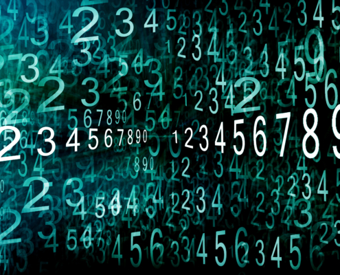 Numbering pattern texture background